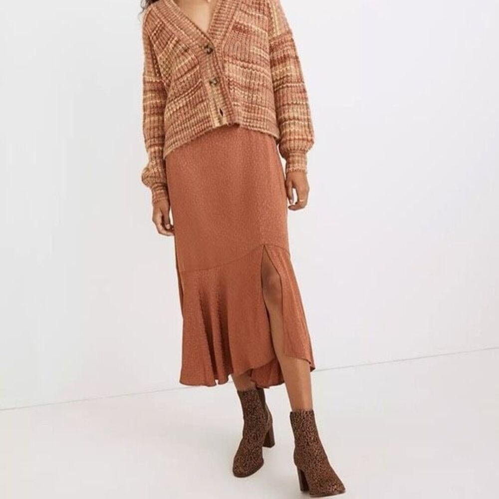 Madewell Flounce Hem Midi Skirt